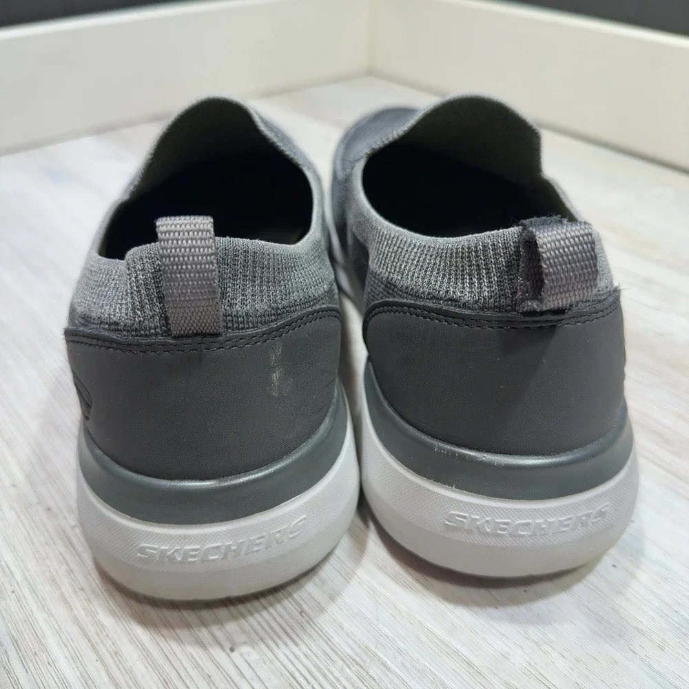 Skechers Lattimore - Warner Sneaker Mens US 12 Charcoal Slip On Casual Shoes